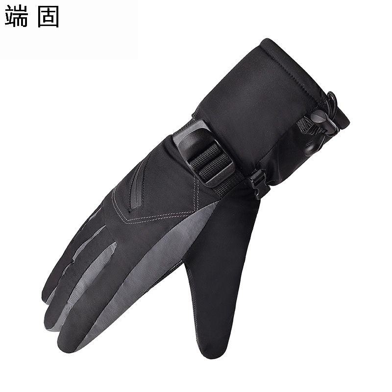 端固 滑雪调节松紧防风多重防水手套 YH63 双高清大图