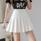 雪纺百褶裙半身裙夏2021新款ins潮学院风jk制服a字高腰显瘦短裙 白色 S