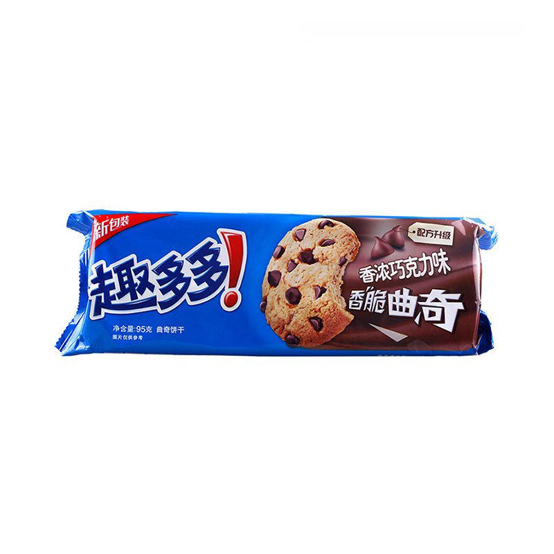 趣多多 香脆曲奇饼干 香浓巧克力味95g