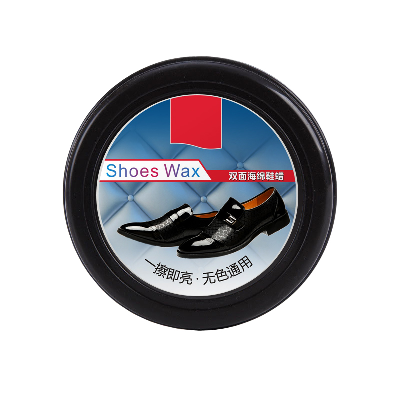 双面鞋擦皮鞋油海绵鞋油鞋蜡光亮蜡皮革保养油无色通用海绵擦鞋刷高清大图