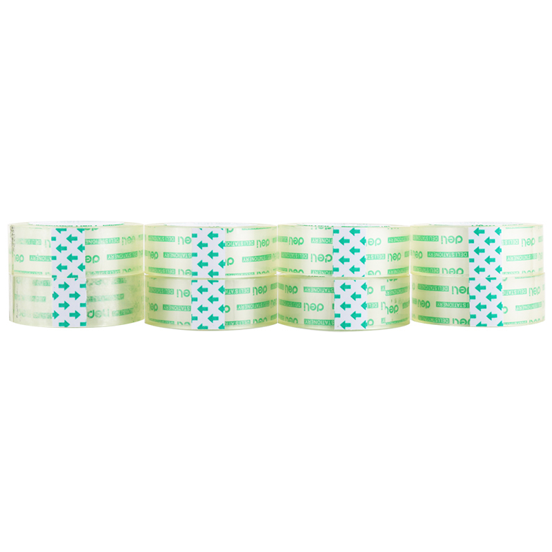 得力 30065小胶带 18mm*30y 8卷/筒