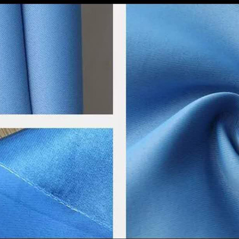 简约 全遮光窗帘 客厅卧室挂钩式 浅蓝色 1.8米宽*1.5米高