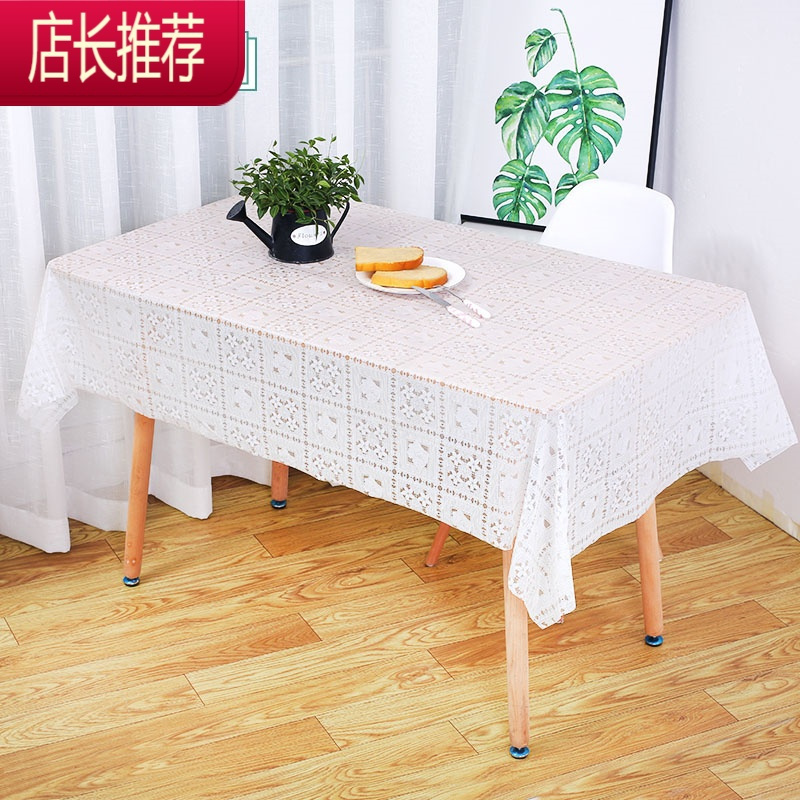 加厚型一次性长方形餐桌红色防水印花塑台布防油污桌布