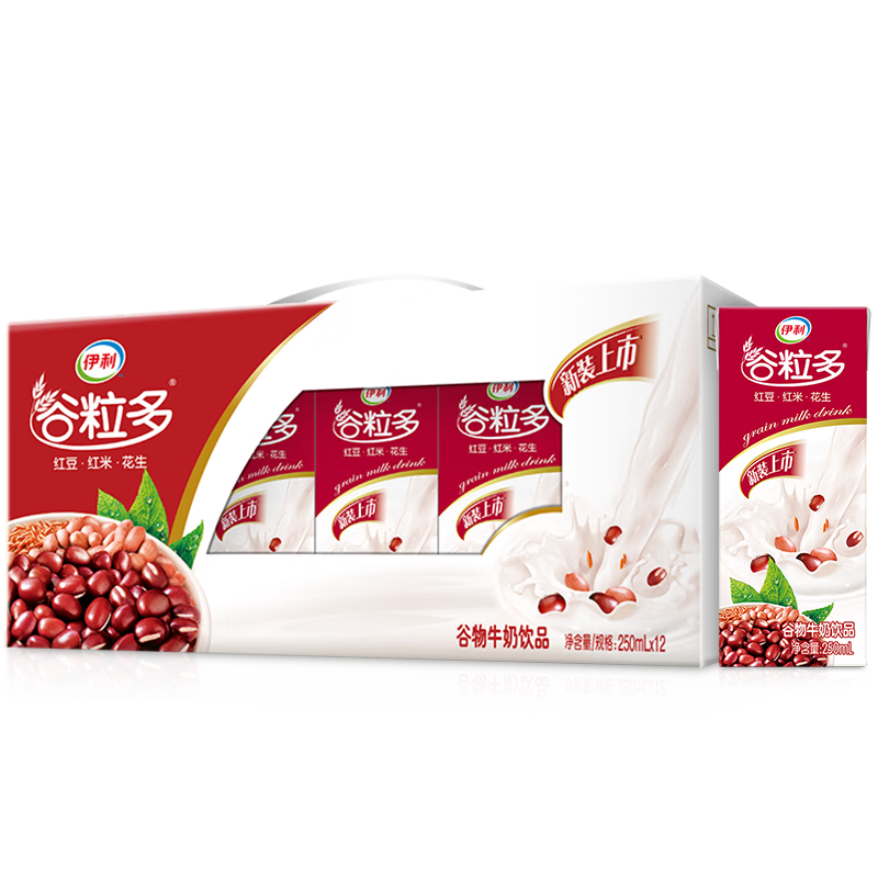 伊利 谷粒多生牛乳五红 250ml*16盒 礼盒装