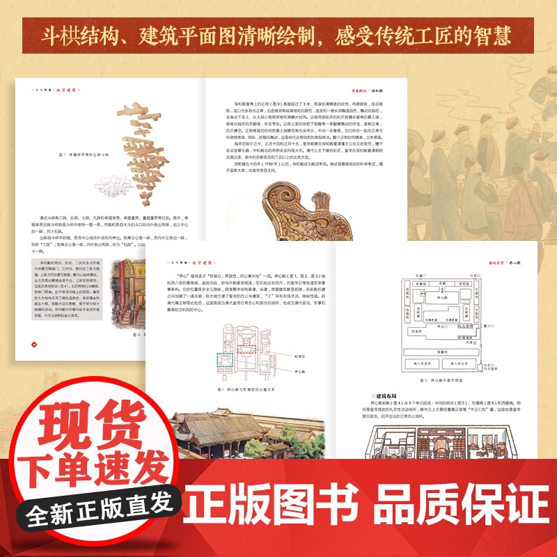 一本书看懂故宫建筑 故宫历史文化中国古建筑紫禁城布局手绘图解故宫建筑细探典故故事古代仪式收藏鉴赏科普故宫书籍高清大图