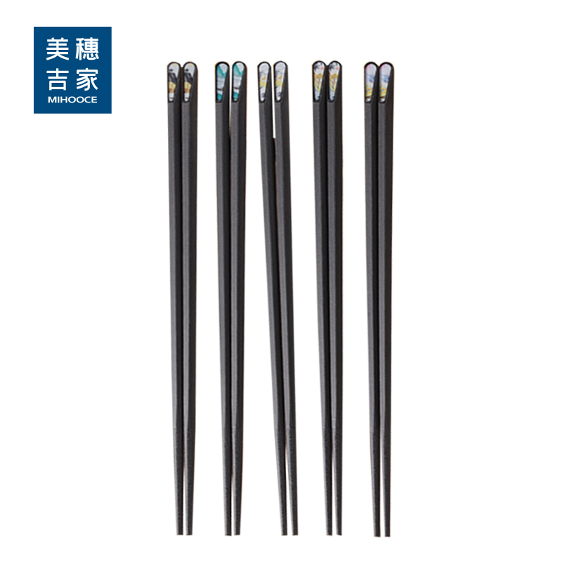 美穗吉家 家用分类 合金筷 5双装 MIH-2404170