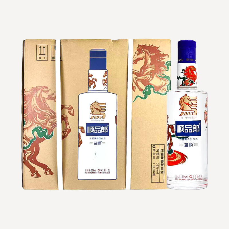 顺品郎 龙 1.5L*1瓶 兼香型白酒 53度高清大图