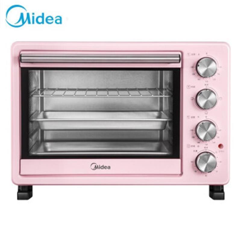 美的(Midea)电烤箱 家用多功能25升含钛加热管旋钮式PT25A0