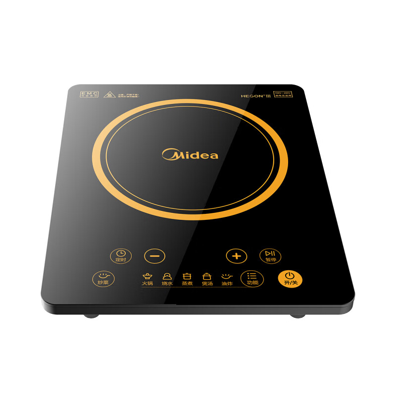 美的 家用2200W大功率智能定时电磁炉 HT2218HM 黑色
