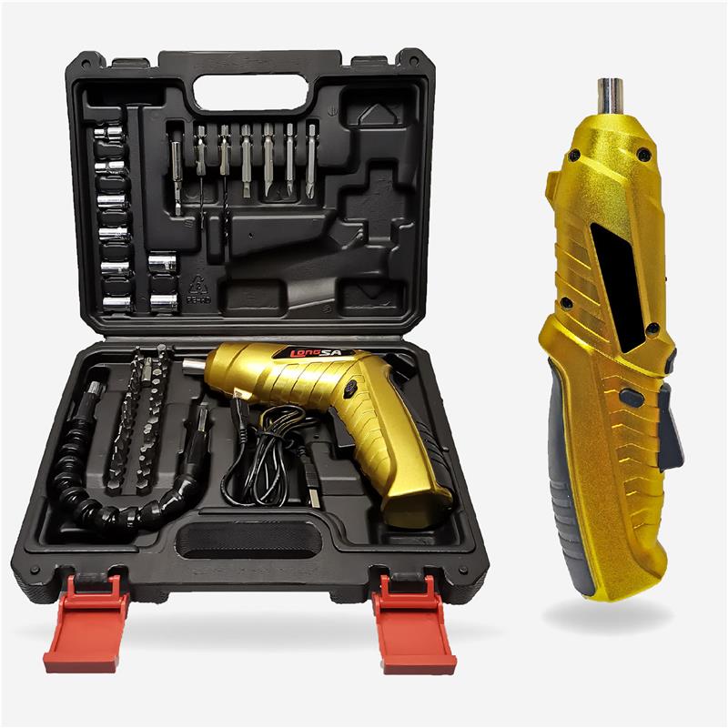 龙飒电动螺丝刀充电式迷你小型电动起子锂电家用电动螺丝批手电钻