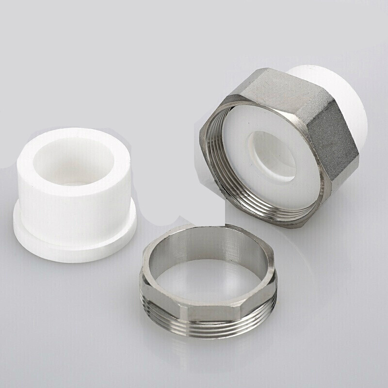 ppr双头热熔铜活接ppr活接ppr接头ppr水管管件ppr活结