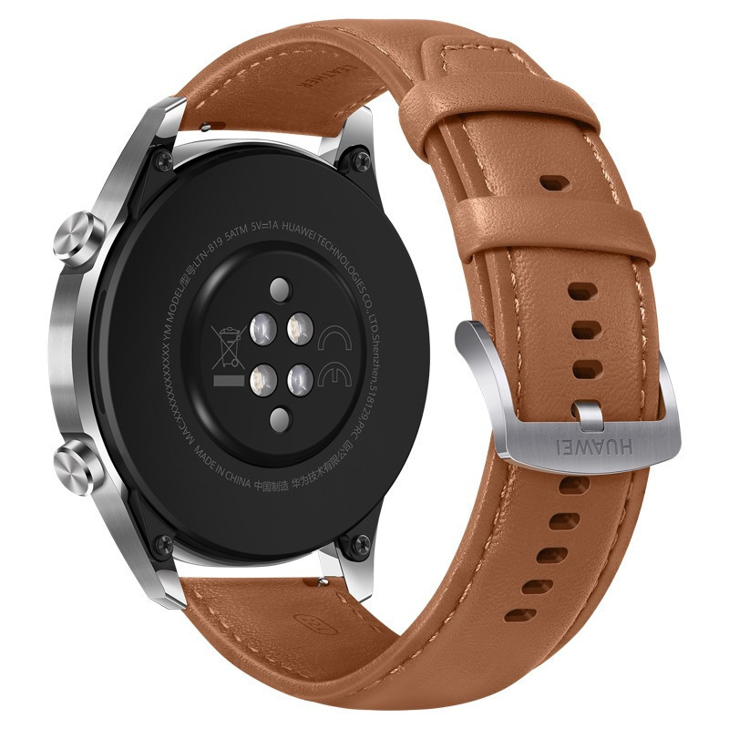 HUAWEI WATCH GT 2 时尚款 砂砾棕(46mm)华为智能手表 麒麟A1芯片 强劲续航 专业运动 心脏健康