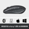 罗技(Logitech)MX Anywhere 2S 无线蓝牙鼠标办公鼠标优联双模快速充电 儒雅黑