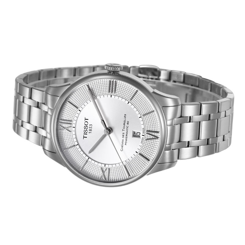 瑞士TISSOT 天梭 杜鲁尔镂空系列 简约自动机械男表T099.407.11.038.00高清大图