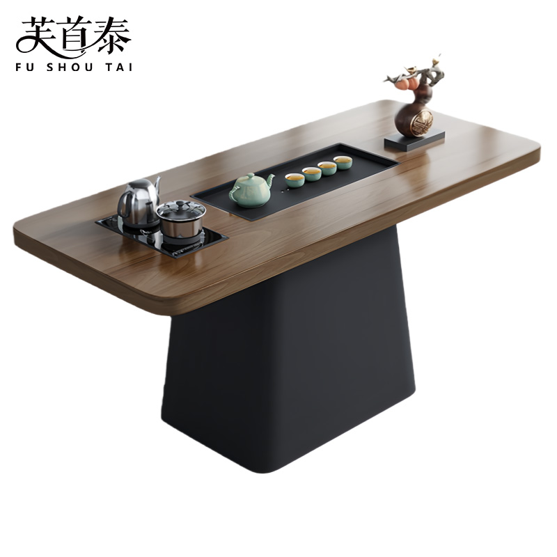 芙首泰实木茶桌160*70*75cm张高清大图