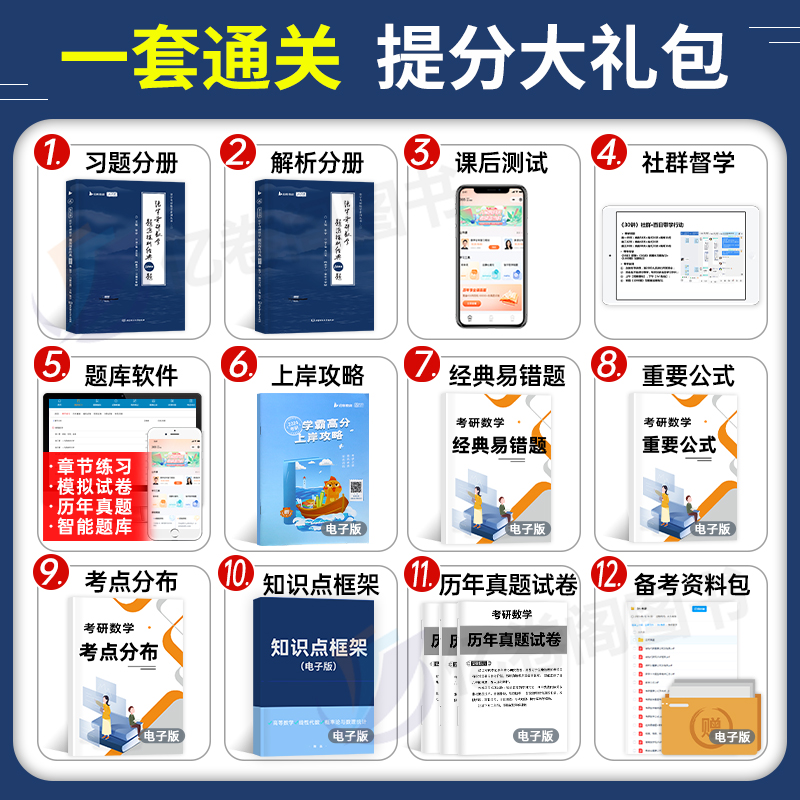 2026张宇[全家桶]数学一(分批发货) [正版]2026张宇考研数学1000题基础30讲数一线性代数二强化36八套卷高高清大图