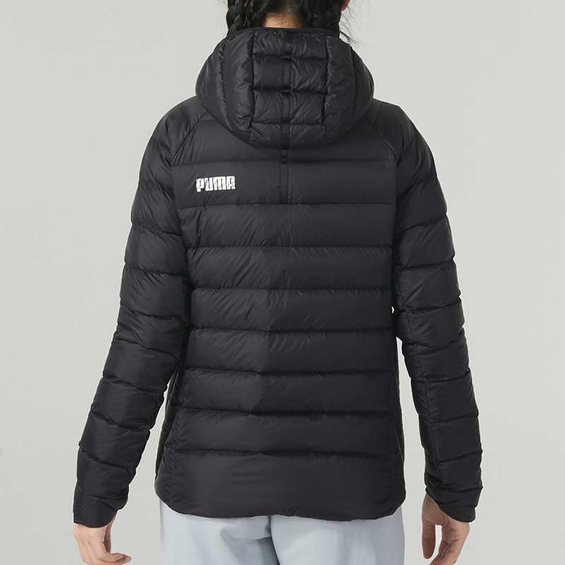 彪马(PUMA)外套女装新款运动服潮流时尚棉服连帽舒适休闲羽绒服672283-01 ZP