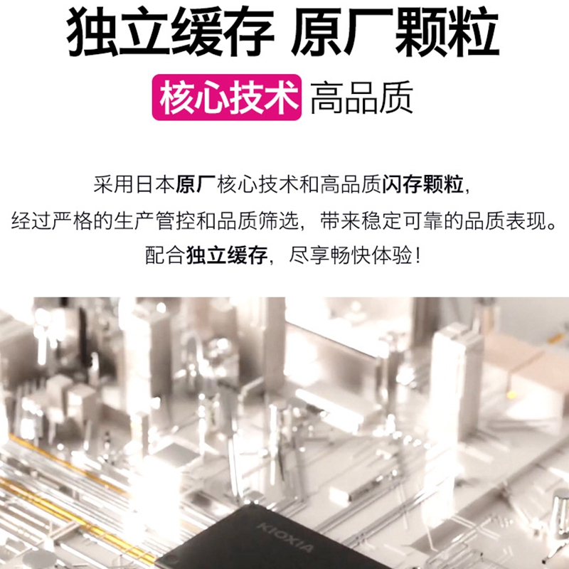 铠侠(Kioxia)1TB SSD固态硬盘 NVMe M.2接口 EXCERIA Pro SE10 超速系列(PCIe 4.0 产品)