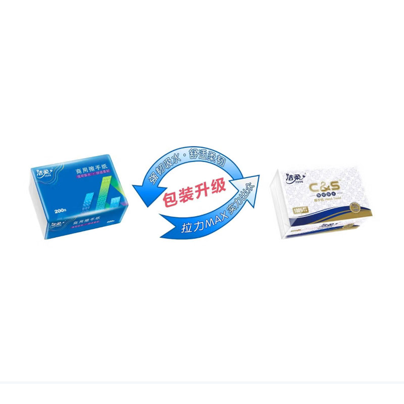 洁柔 擦手纸 1层/200抽/20包 JC003-20A (单位:箱)高清大图