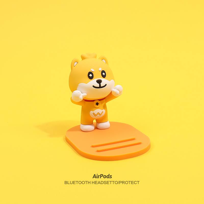 火豹可爱懒人手机支架软胶看电影桌面床头支撑架多功能放手机的架子