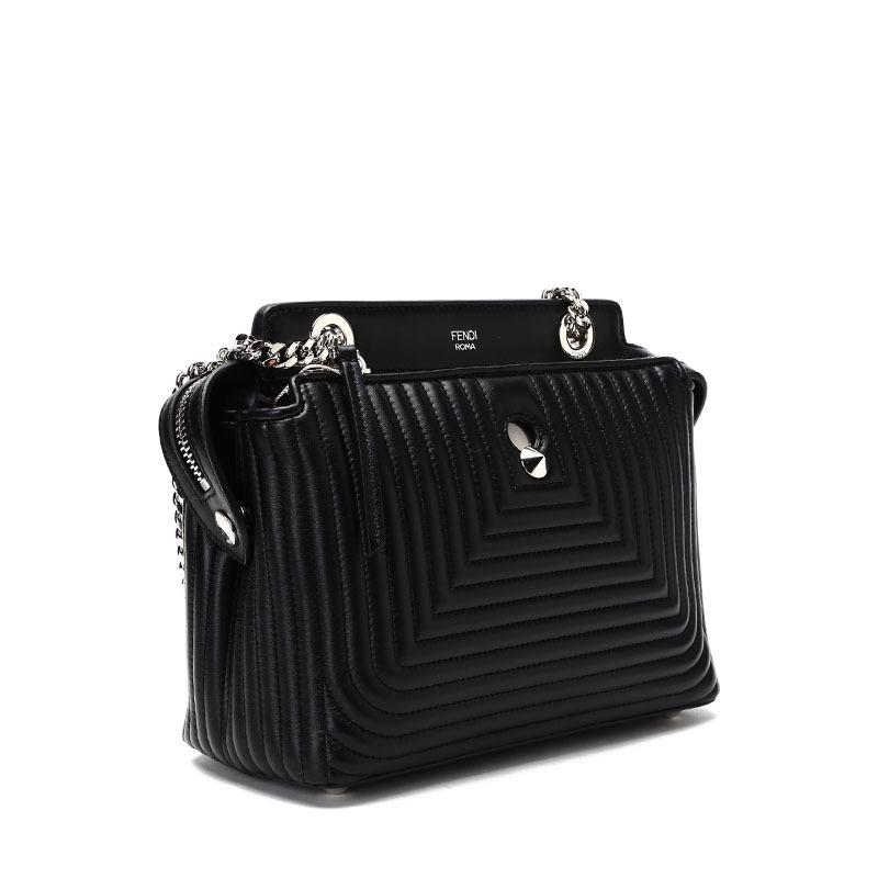 fendi芬迪女包dotcom绗缝图案链条手拎斜挎包8bn299