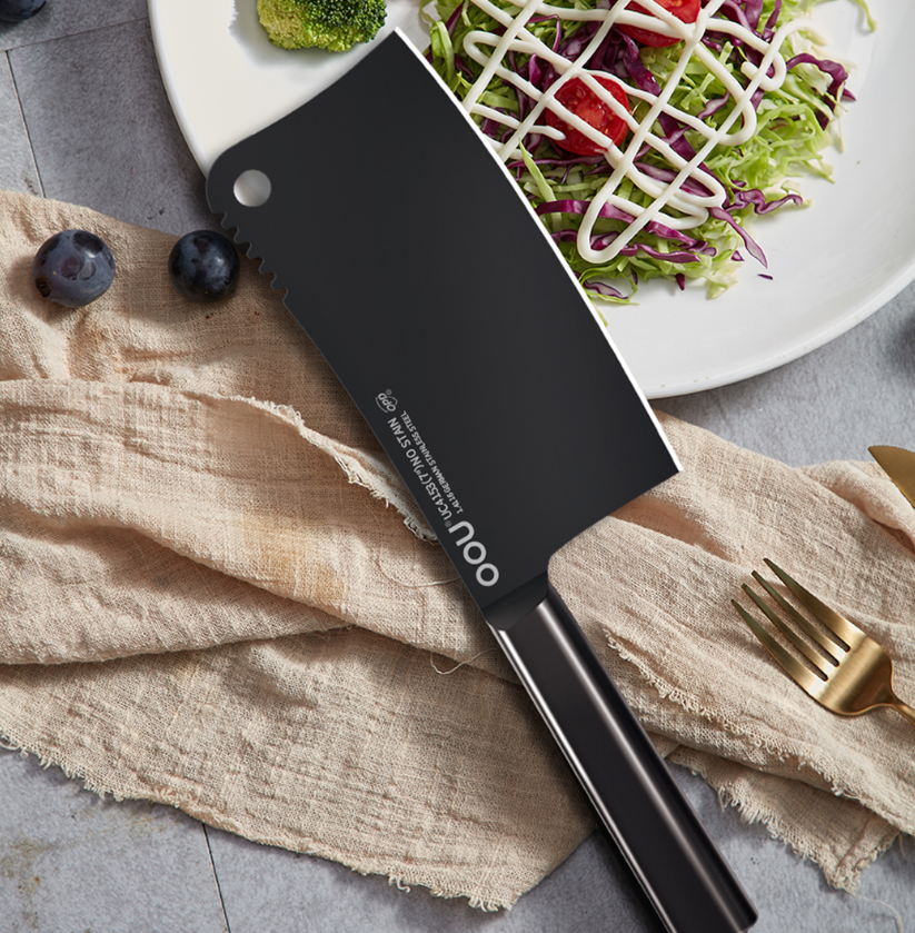 OOU! 黑刃砍骨刀 UC4153 高效锋利精准切割安全把手设计