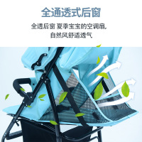 华婴轻便婴儿推车高景观易折叠车可坐可躺单手收车一键收车婴儿车