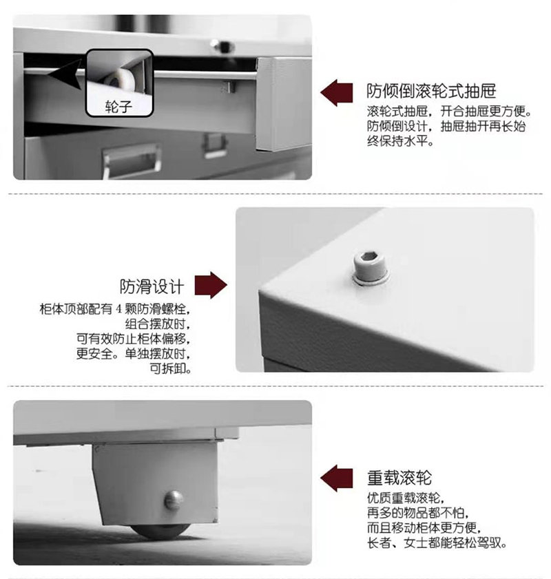 美沐芯品 文件柜 五门柜1800*970*420mm/个高清大图