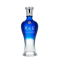 洋河（YangHe）蓝色经典52度天之蓝浓香绵柔型白酒单瓶375ml盒装