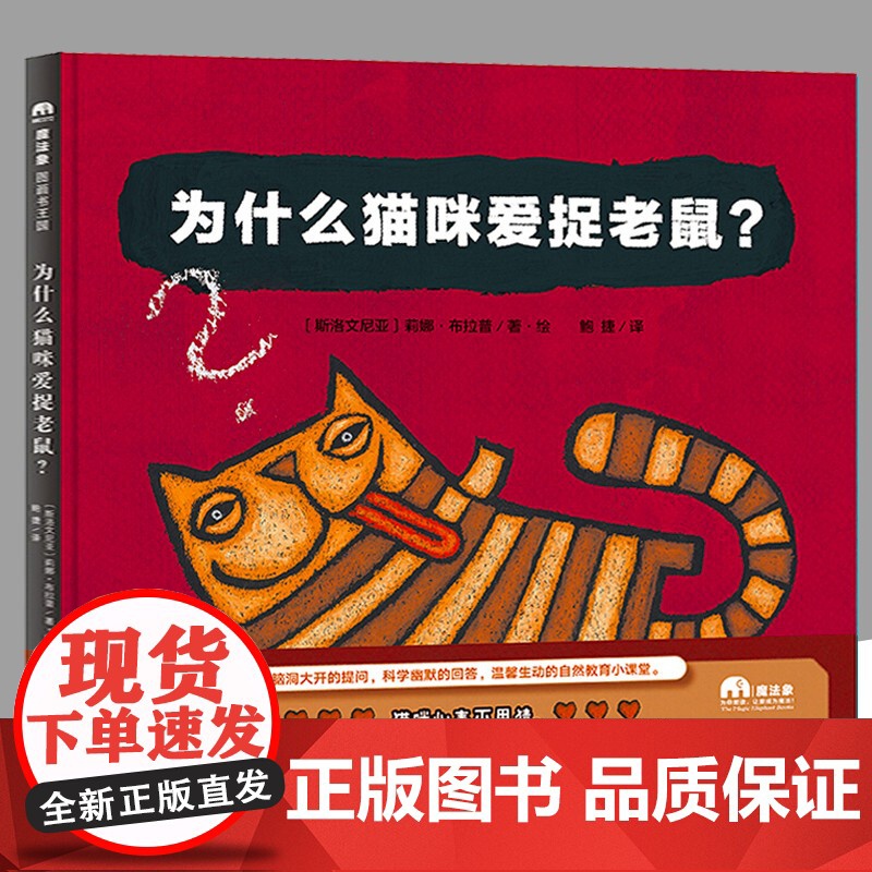 魔法象 图画书国 为什么猫咪爱捉老鼠 趣味轻科普图画书 斯洛文尼亚国宝级图画书作家莉娜布拉普系列代表作 绘本图画书 魔