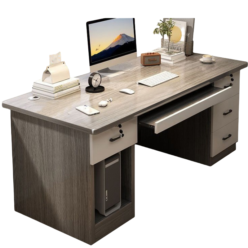 豫龙都电脑桌1.4m张高清大图