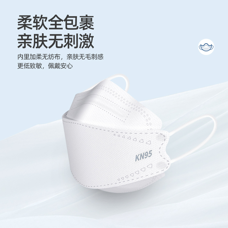 白色kn95口罩100片