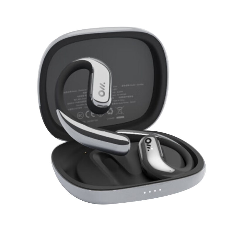 OladanceOWS Pro 全开放式耳机(含充电仓)无线蓝牙不入耳防漏音运动耳机超长续航、 皓光钛银高清大图