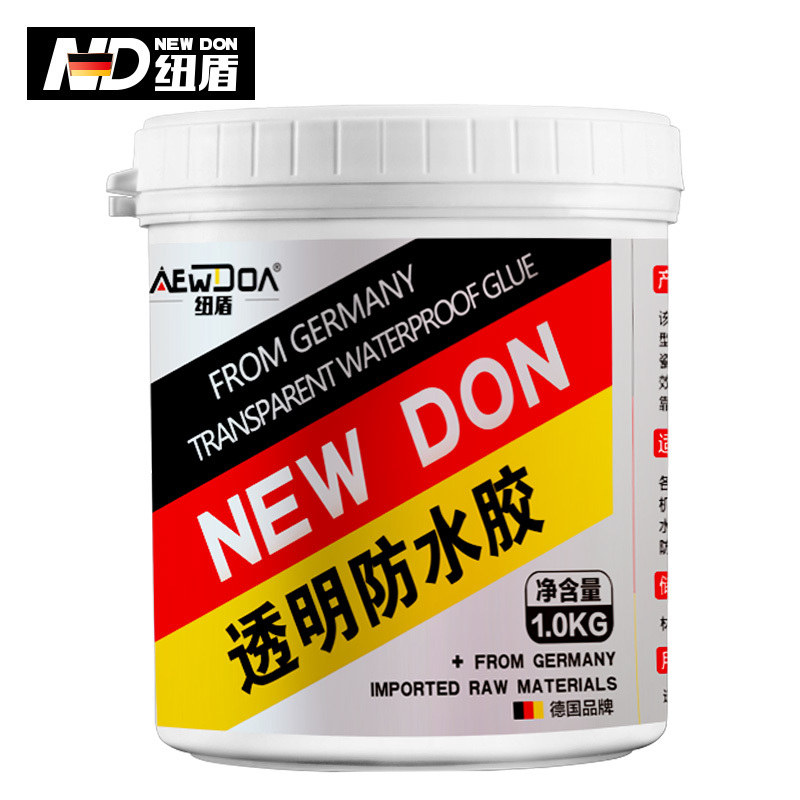 纽盾 防水涂料 卫生间 免砸砖 屋顶 外墙透明防水胶家用 堵漏王补漏剂浴室防水材料