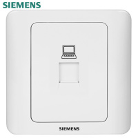 西门子(SIEMENS)开关插座面板 远景系列 雅白 网线插座电脑插座 网络面板 86型电脑网线插座