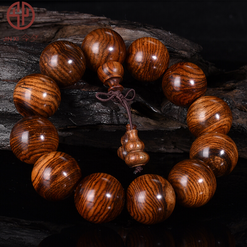 今夕海南黄花梨手串mm12颗收藏级山水纹虎皮纹海南梨花木高油密民族风男士文玩手链报价 参数 图片 视频 怎么样 问答 苏宁易购