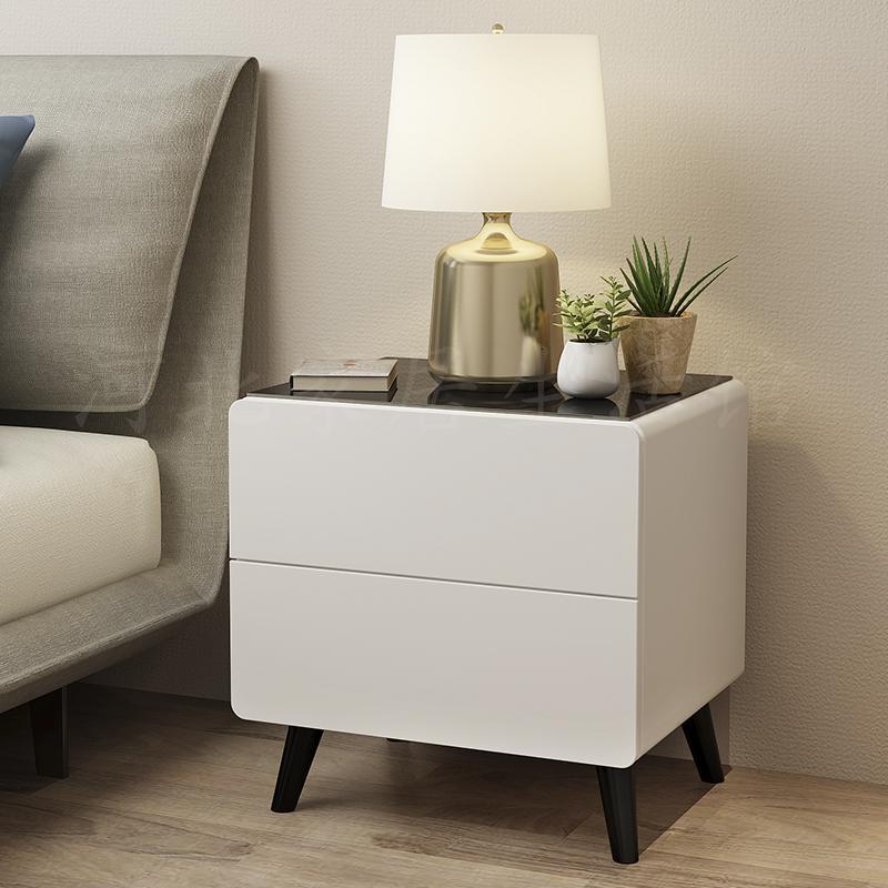 简约现代床头柜烤漆床边收纳小柜子特价储物柜北欧卧室小型床边柜