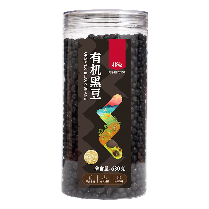 北纯 有机黑豆(罐装)630g