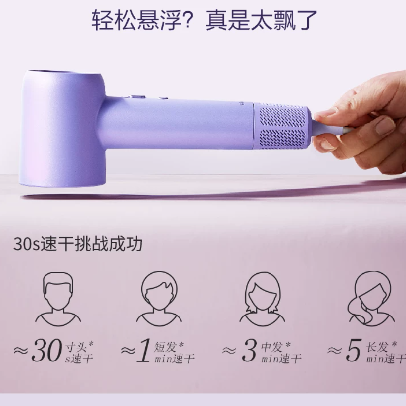 小熊电吹风1600W双档热风过热保护可折叠便携设计高清大图