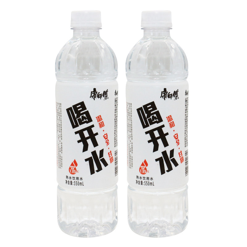 康师傅喝开水550ml*4瓶熟水饮用水