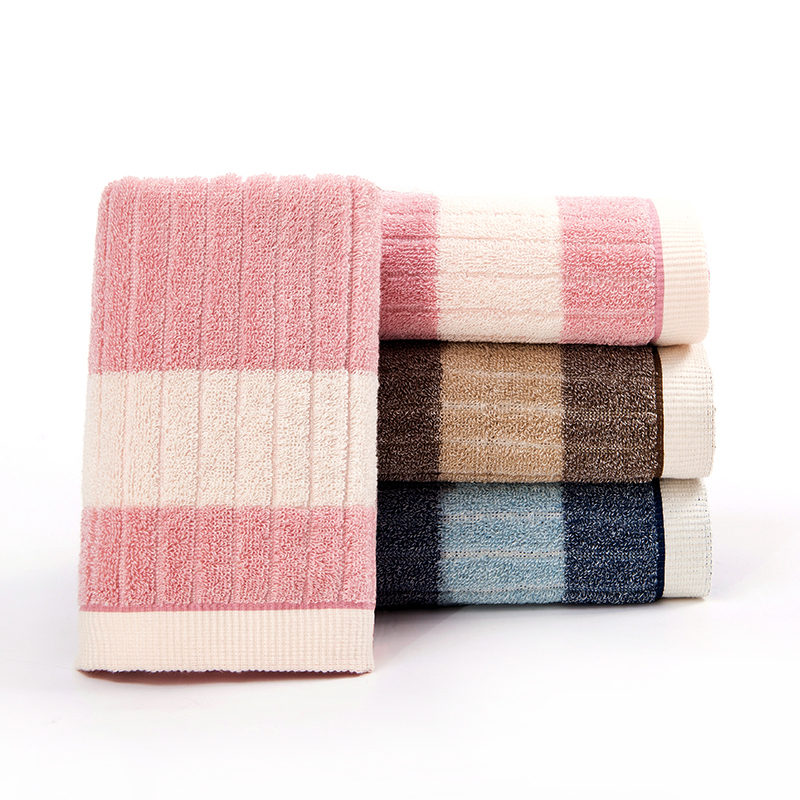 洁玉(Jeyu) 浅暖毛巾双条装 礼盒TG-1904B蓝色+粉色高清大图