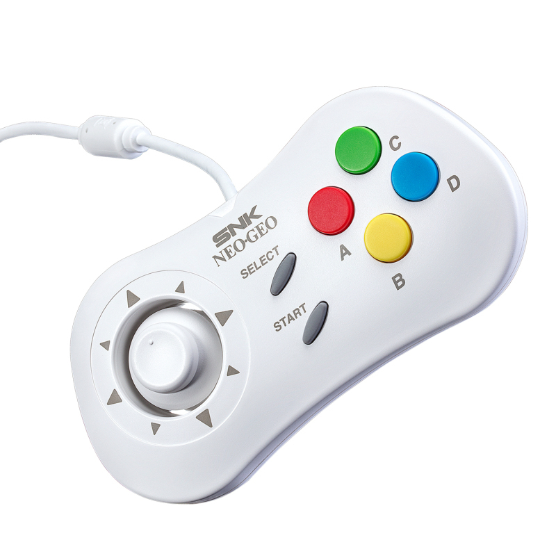 白色SNK type c 格斗手柄 NEOGEO mini pad 适配SNK NEOGEO游戏控制器