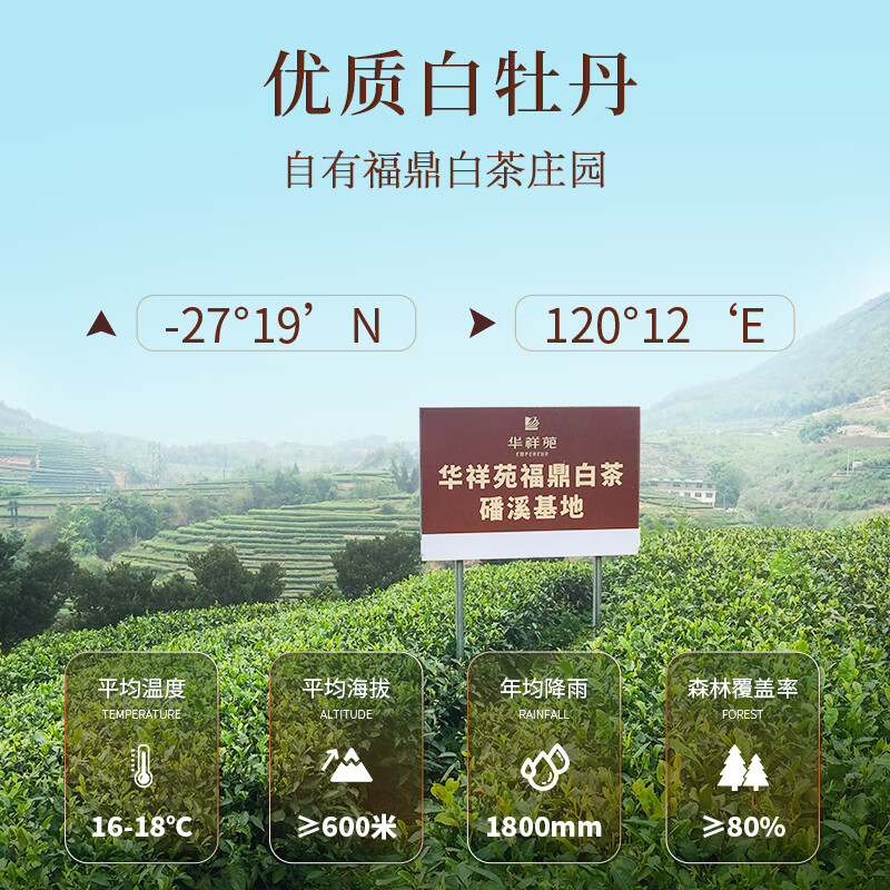 华祥苑(EMPEREUR) 白牡丹提箱装 1000g高清大图