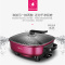 美的(Midea) 多用途锅电火锅电煮锅电热锅电炒锅 MC-LHN30D 可煎烤 绛紫自动断电功能6L大容量
