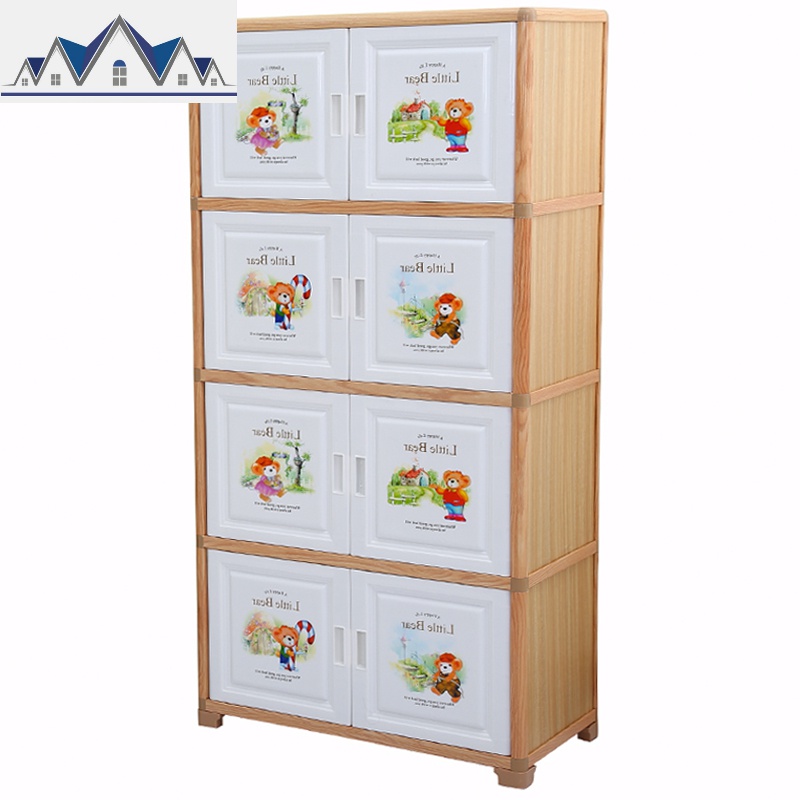 卡通儿童收纳柜特大加厚宝宝衣柜婴儿五斗柜子卧室家用玩具储物柜 三维工匠高清大图