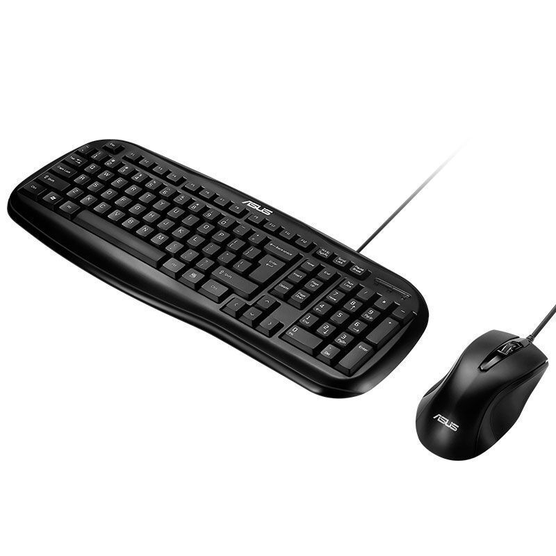 华硕(ASUS)KM-95 PRO 全高键程防水 键鼠套装有线光电套装 (USB接口 黑色)