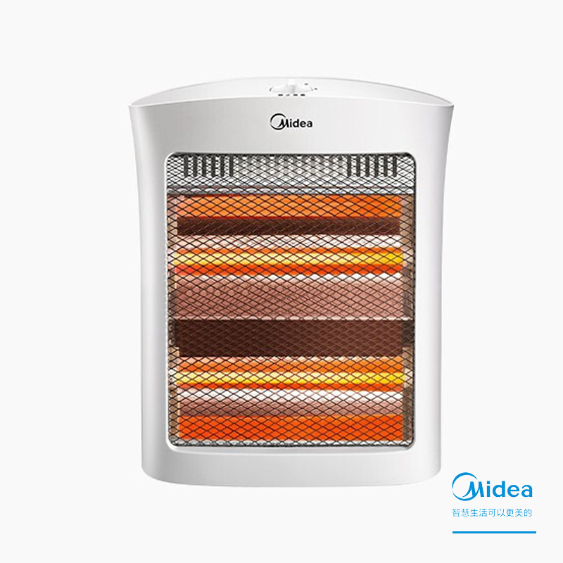 美的(Midea)取暖器 NS8-15D 暗光防烫远红外 倾倒断掉 过热保护 2档 白色 单台装