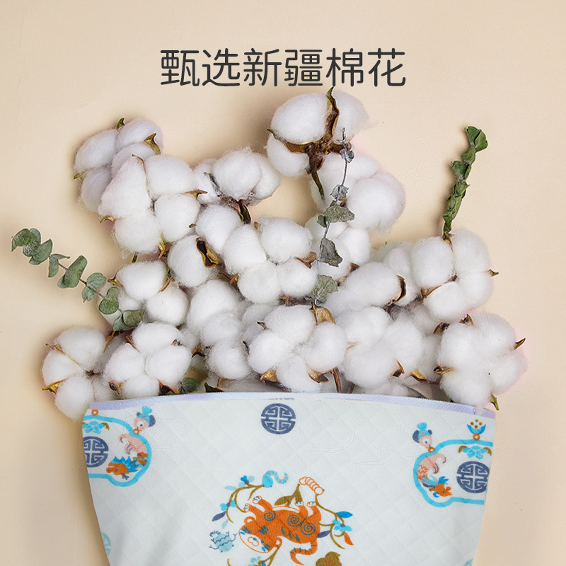 欧孕新款婴儿睡袋春秋薄棉款纯棉空气层儿童分腿睡袋四季通用款
