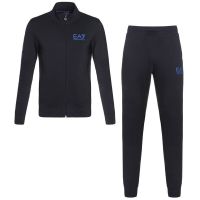 EMPORIO ARMANI EA.7阿玛尼男士黑色深蓝色棉质拉链卫衣运动裤套装轻奢品6XPV59PJ05Z 特价