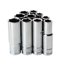 冰禹 BJyl-154 1/2加长型镜面套筒头 78mm小风炮 加深六角套筒扳手 24mm